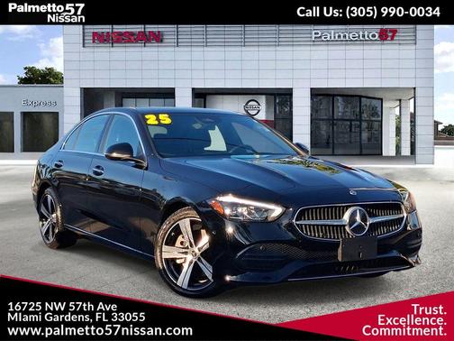 Black 2025 Mercedes-Benz C-Class C 300