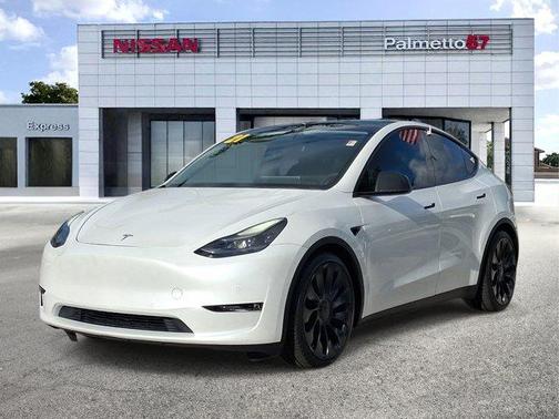 Pearl White Multi 2021 Tesla Model Y Performance