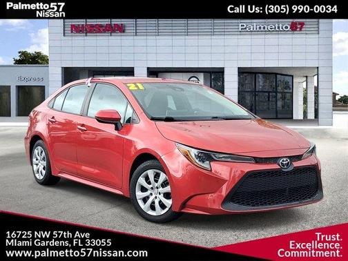 Barcelona Red Metallic 2020 Toyota Corolla LE