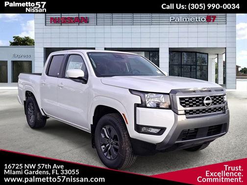 Glacier White 2025 Nissan Frontier SV
