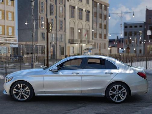 Silver 2018 Mercedes-Benz C-Class C 300 Sedan 4D