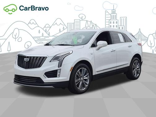 Crystal White Tricoat 2025 Cadillac XT5 Premium Luxury