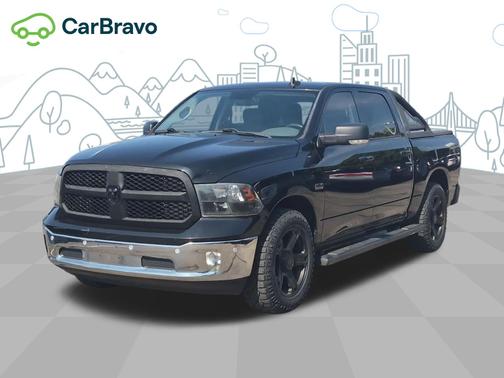 Brilliant Black Crystal Pearlcoat 2018 RAM 1500 Big Horn Crew Cab 4x4 5'7  Box