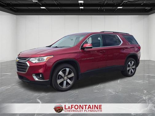 Cajun Red Tintcoat 2020 Chevrolet Traverse LT Leather