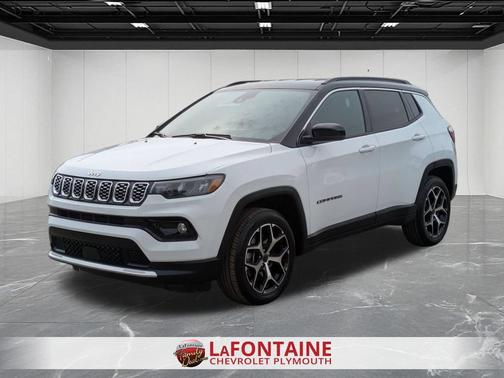 Bright White Clearcoat 2025 Jeep Compass Limited 4x4