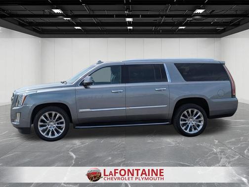 Satin Steel Metallic 2018 Cadillac Escalade ESV Luxury