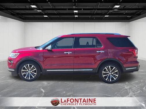 Ruby Red Metallic Tinted Clearcoat 2018 Ford Explorer Platinum