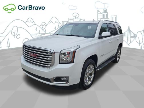 White Frost Tricoat 2020 GMC Yukon SLT Standard Edition