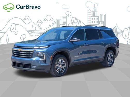 Lakeshore Blue Metallic 2025 Chevrolet Traverse LT