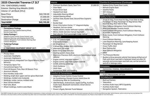2025 Chevrolet Traverse LT