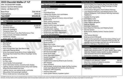 2023 Chevrolet Malibu FWD 1LT