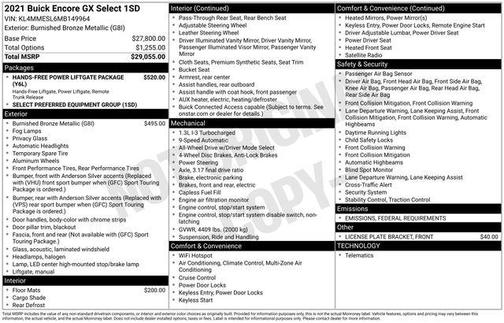 2021 Buick Encore GX Select