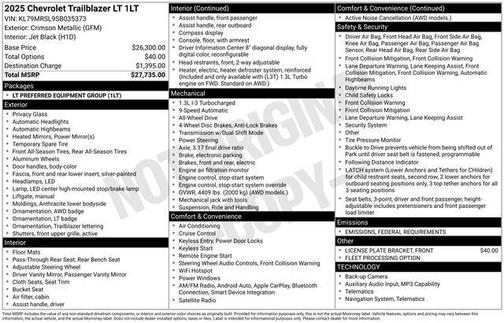 2025 Chevrolet Trailblazer LT