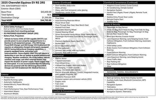 2025 Chevrolet Equinox EV RS