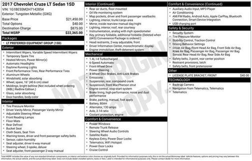 2017 Chevrolet Cruze LT