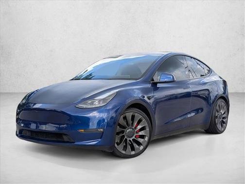 Deep Blue Metallic 2021 Tesla Model Y Performance Dual Motor All-Wheel Drive