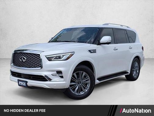 Moonstone White 2021 INFINITI QX80 Luxe