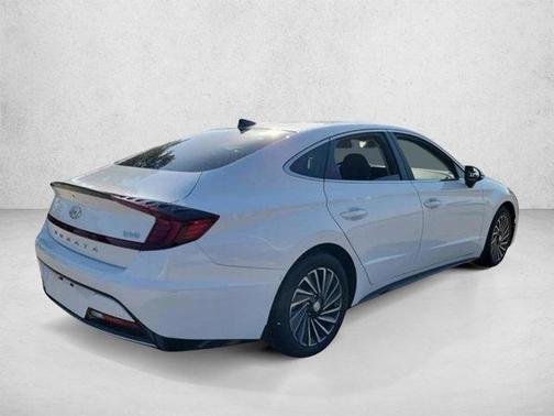 Serenity White 2023 Hyundai SONATA Hybrid SE