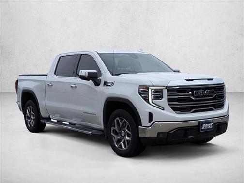 Summit White 2025 GMC Sierra 1500 SLT