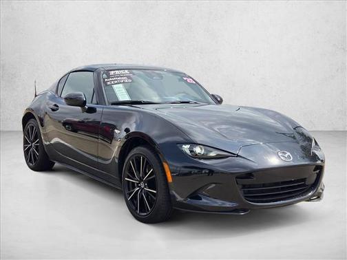 Jet Black Mica 2025 Mazda MX-5 Miata RF Grand Touring