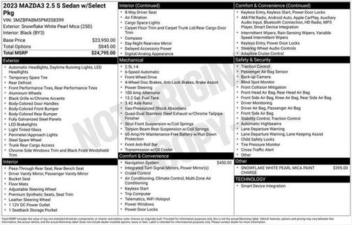 2023 Mazda Mazda3 2.5 S Select