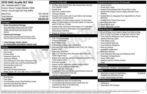 2023 GMC Acadia FWD SLT