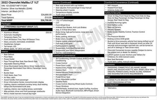 2022 Chevrolet Malibu FWD LT