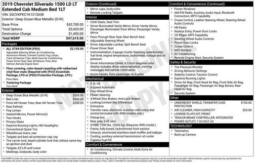 2019 Chevrolet Silverado 1500 2LT