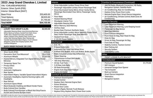 2023 Jeep Grand Cherokee L Limited