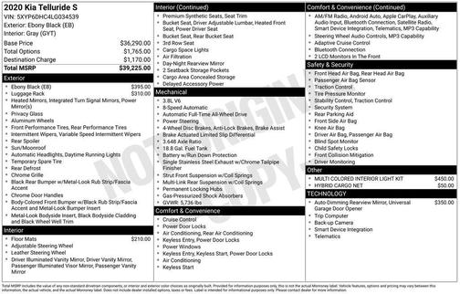 2020 Kia Telluride S