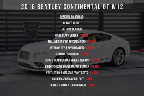 2016 Bentley Continental GT W12
