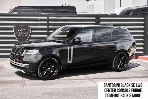 Santorini Black Metallic 2025 Land Rover Range Rover P400 SE 7 Seat