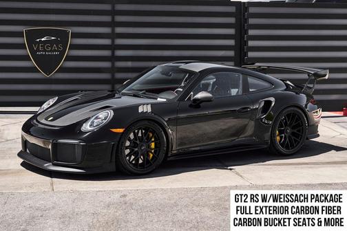 Black 2018 Porsche 911 GT2 RS