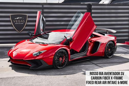 Rosso Bia 2016 Lamborghini Aventador LP750-4 Superveloce