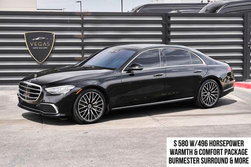 Black 2025 Mercedes-Benz S-Class 4MATIC