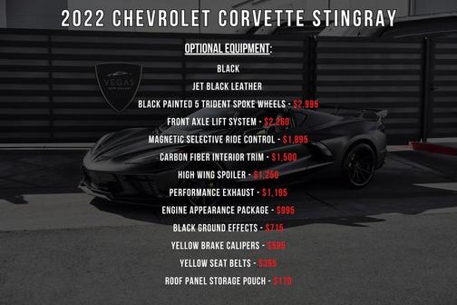 2022 Chevrolet Corvette Stingray w/2LT