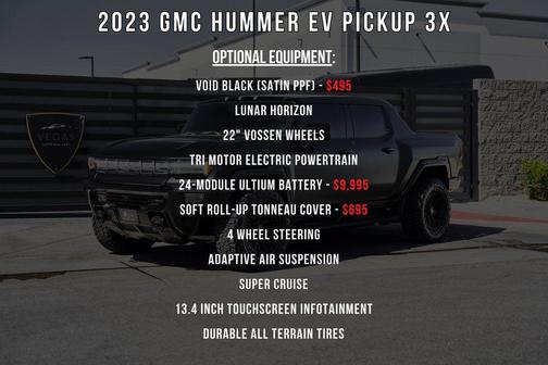 Void Black 2023 GMC HUMMER EV Pickup 3X