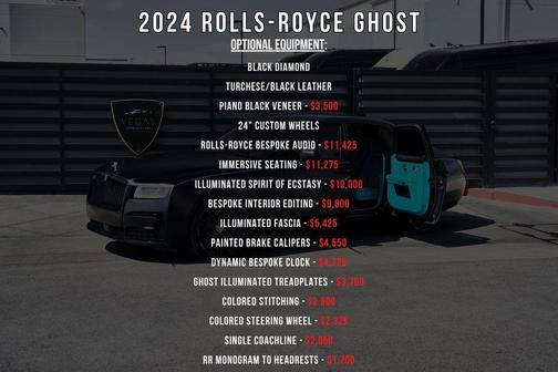Black 2024 Rolls-Royce Ghost