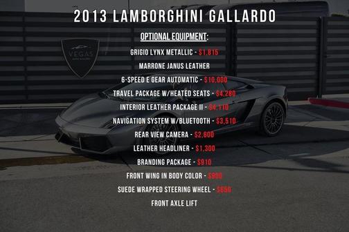 2013 Lamborghini Gallardo LP550-2