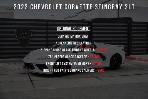 2022 Chevrolet Corvette Stingray w/2LT