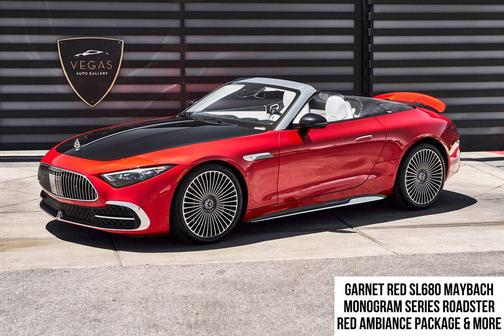 MANUFAKTUR Garnet Red Metallic (Red Ambiance) 2026 Mercedes-Benz Maybach SL 680 Monogram Series 4MATIC