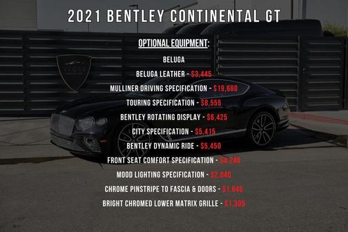 2021 Bentley Continental GT V8