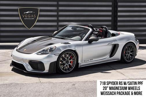 GT Silver Metallic 2024 Porsche 718 Spyder RS