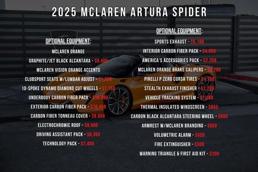 2025 McLaren Artura Performance