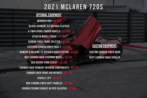 Memphis Red 2021 McLaren 720S Performance