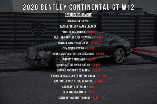 2020 Bentley Continental GT W12