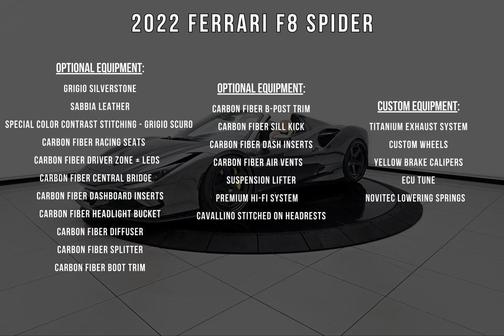 2022 Ferrari F8 Spider Base