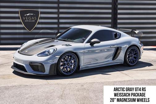 GT Silver Metallic 2023 Porsche 718 Cayman GT4 RS