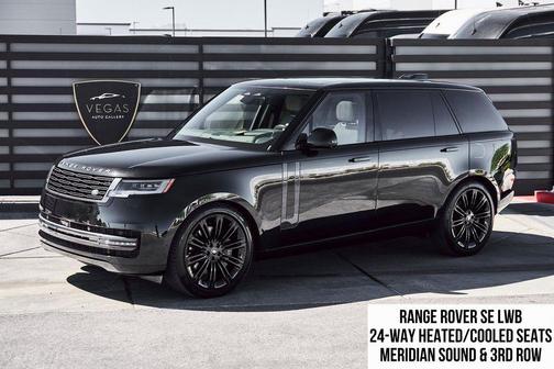 Santorini Black Metallic 2025 Land Rover Range Rover P530 SE 7 Seat