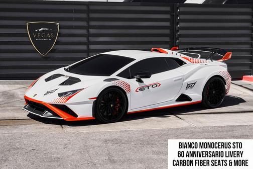 Bianco Monocerus 2024 Lamborghini Huracan STO Coupe